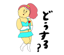 Love and fat warriors sticker #9646446