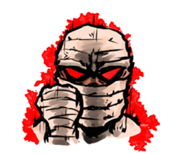 Mr.Mummy ( the bandaged man ) sticker #9646570