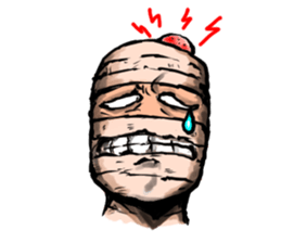 Mr.Mummy ( the bandaged man ) sticker #9646575