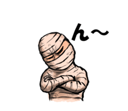 Mr.Mummy ( the bandaged man ) sticker #9646584