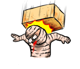 Mr.Mummy ( the bandaged man ) sticker #9646587