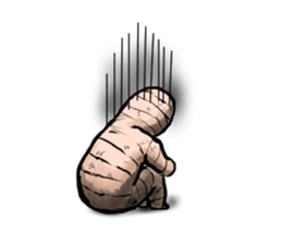 Mr.Mummy ( the bandaged man ) sticker #9646588