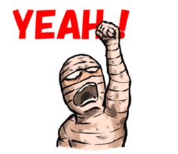 Mr.Mummy ( the bandaged man ) sticker #9646591