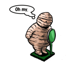 Mr.Mummy ( the bandaged man ) sticker #9646596