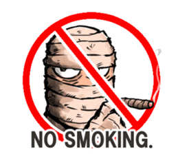 Mr.Mummy ( the bandaged man ) sticker #9646599