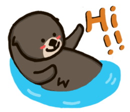 Sea otter Piaopiao's floating life sticker #9646608