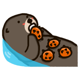 Sea otter Piaopiao's floating life sticker #9646627