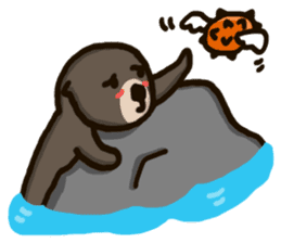 Sea otter Piaopiao's floating life sticker #9646635
