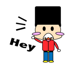 cute and playful old man sticker #9646688