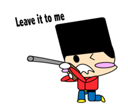 cute and playful old man sticker #9646689