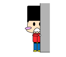 cute and playful old man sticker #9646691