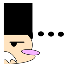 cute and playful old man sticker #9646692