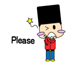 cute and playful old man sticker #9646694