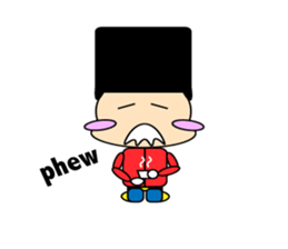 cute and playful old man sticker #9646695