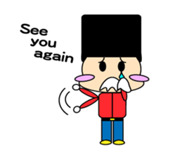 cute and playful old man sticker #9646697