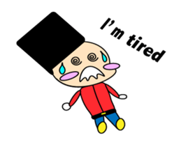 cute and playful old man sticker #9646698