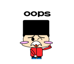 cute and playful old man sticker #9646700