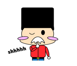 cute and playful old man sticker #9646702