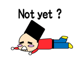 cute and playful old man sticker #9646703