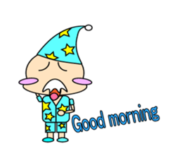 cute and playful old man sticker #9646706