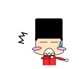 cute and playful old man sticker #9646710