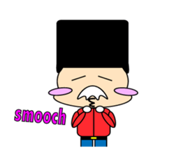 cute and playful old man sticker #9646712