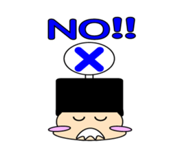 cute and playful old man sticker #9646714