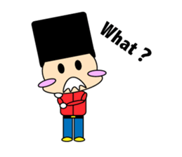 cute and playful old man sticker #9646715