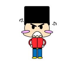 cute and playful old man sticker #9646716