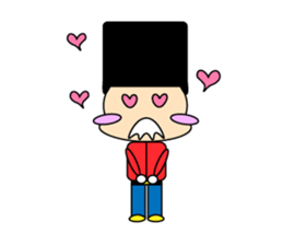 cute and playful old man sticker #9646727