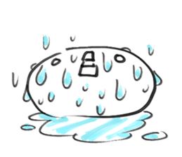 Rice cake is very dangerous food. sticker #9647154