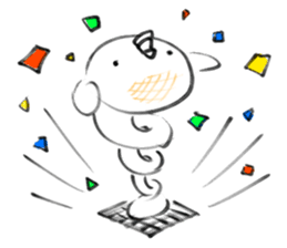 Rice cake is very dangerous food. sticker #9647163