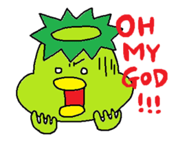 ka-suke of a kappa sticker #9647619