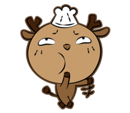 Baking_deer sticker #9647659