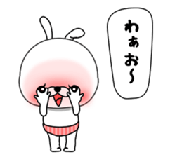 Rabbit person sticker #9648139