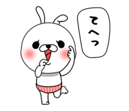 Rabbit person sticker #9648153