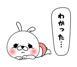 Rabbit person sticker #9648159