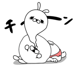 Rabbit person sticker #9648166