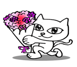 huhu cat sticker #9648386