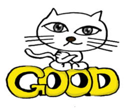 huhu cat sticker #9648392