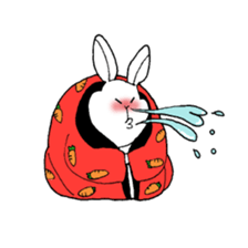 ugly rabbit Sticker sticker #9648412