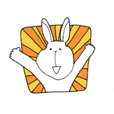 ugly rabbit Sticker sticker #9648418