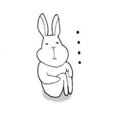 ugly rabbit Sticker sticker #9648426