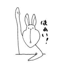 ugly rabbit Sticker sticker #9648430