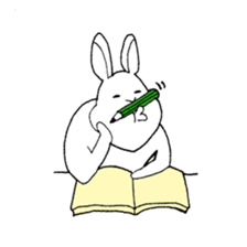 ugly rabbit Sticker sticker #9648431