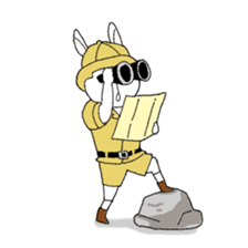 ugly rabbit Sticker sticker #9648433