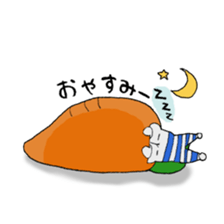 ugly rabbit Sticker sticker #9648437