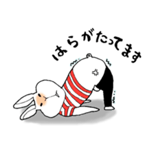 ugly rabbit Sticker sticker #9648439