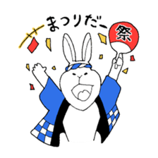 ugly rabbit Sticker sticker #9648445