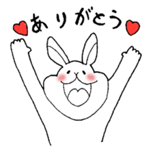ugly rabbit Sticker sticker #9648447